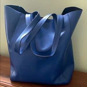 Banana Republic Blue leather Tote bag/purse